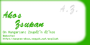 akos zsupan business card